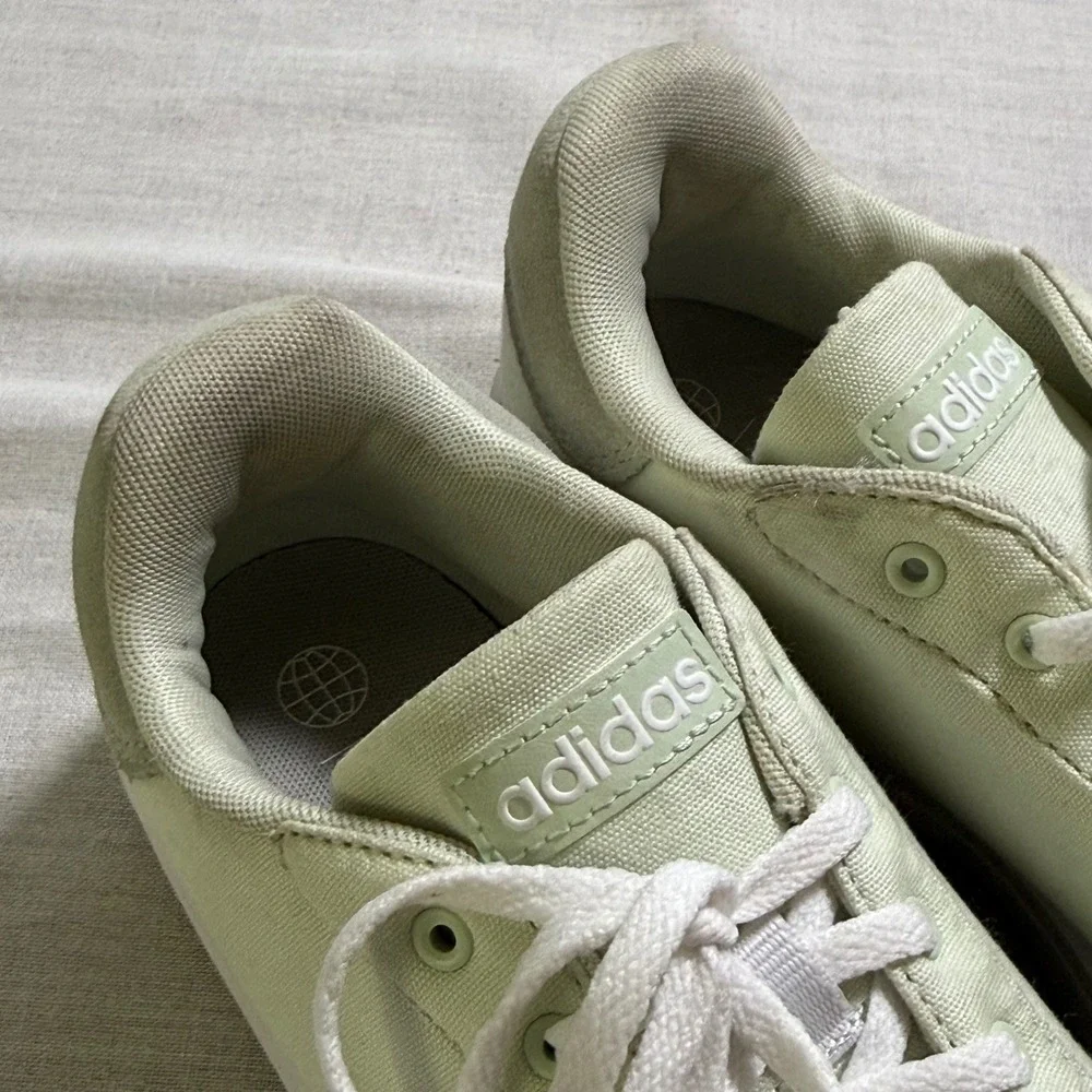 Adidas Bravada 2.0 Platform Sneakers Mint Green Canvas Womens 8.5 GW6907